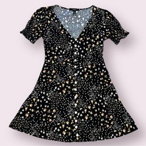 Floral Fit & Flare Mini Dress Size Small (Brand New)